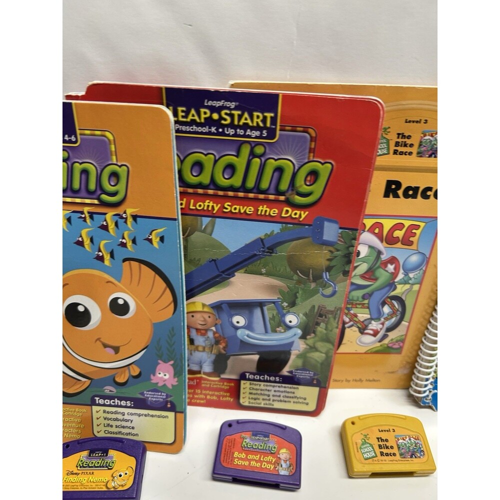 LeapFrog LeapPad Leap one Books & Cartridge Learning Tad Thomas Nemo Bob 6 - Picture 6 of 14